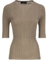 Fabiana Filippi - Ribbed Lurex Viscose Sweater - Lyst