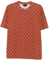 Emporio Armani - Printed T Shirt - Lyst