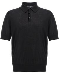 Dolce & Gabbana - Gebreide Poloshirt - Lyst