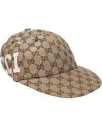 Gucci - Damens Hüte Polyester Beige - Lyst