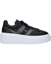 Hogan - Sneakers H-Stripes Frauen Leder schwarz - Lyst
