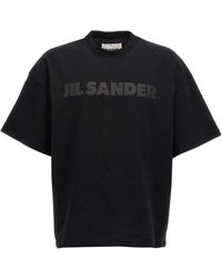 Jil Sander - Logo Print T -shirt - Lyst