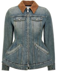 McQueen - Chaqueta de mezclilla - Lyst