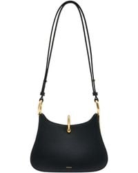 Rabanne - Bolso De Hombro Pequeño Con Anillo Cuero Negro - Lyst