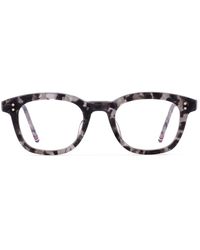 Thom Browne - Rechthoekige - Grijze Schildpad Rx - Lyst