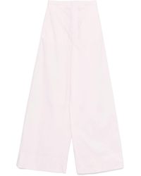 forte_forte - Bci Cotton Popline Essential Flared Pants Clothing - Lyst