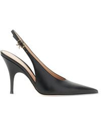 Gianvito Rossi - Sofia Leather Slingback Pumps - Lyst