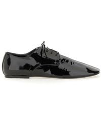 Dries Van Noten - Shiny Leather Lace Up Shoe - Lyst