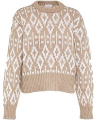 Brunello Cucinelli - Jacquard C Mere Sweater - Lyst
