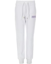 Versace Jeans Couture - Relaxed Fit Cotton Jogging Pants - Lyst