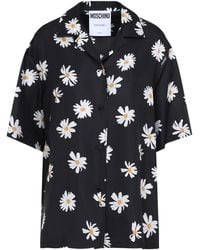Moschino - Floral Print Silk Shirt - Lyst