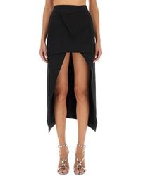 McQueen - Asymmetrical Mini Skirt - Lyst