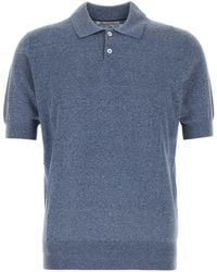 Brunello Cucinelli - Air Force Linen Blend Polo Shirt - Lyst