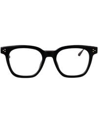 Linda Farrow - Mattnickel/Yellowgold/ Acetate Glasses - Lyst
