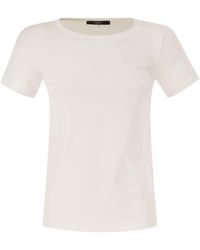 Weekend by Maxmara - Wkdmultib Basic Cotton Jersey T Shirt - Lyst