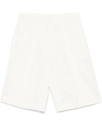 Calvin Klein - Korte Shorts Met Brede Plooien - Lyst