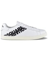 DSquared² - Gespiegelde Witte Sneakers Met Logo - Lyst