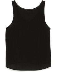 Emporio Armani - Crepe Sleeveless Top - Lyst
