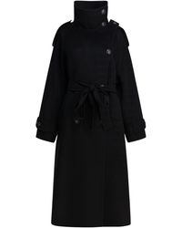 Max Mara - Lange Jas Van Scheerwol - Lyst