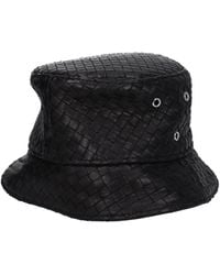 Bottega Veneta - Cappelli Uomo Pelle Nero - Lyst