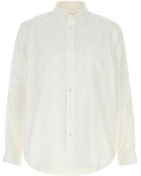 Sacai - White Poplin And Oxford Shirt - Lyst