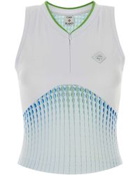 CASABLANCA - Multicolored Stretch Jersey Top - Lyst