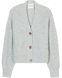 Closed - Cardigan A Coste Con Scollo A V - Lyst