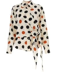 Bottega Veneta - Printed Silk Shirt - Lyst