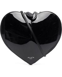 Alaïa - Le Cœur Patent Leather Crossbody Bag - Lyst