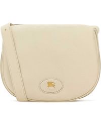 Burberry - Ivory Leather Tavistock Crossbody Bag - Lyst