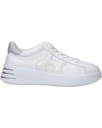 Hogan - Sneakers Rebel Womens Leather blanc / argent - Lyst
