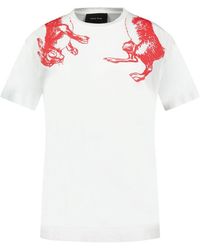 Simone Rocha - Wit Katoen Haas Illustratie T-Shirt - Lyst