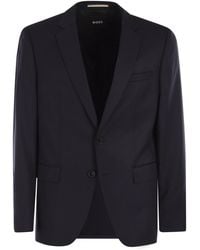 BOSS - Slim-fit Blazer Van Scheerwol Serge - Lyst