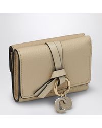 Chloé - Chloe Calfskin Leather Trifold Wallet - Lyst