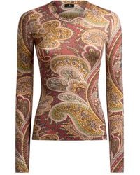 Etro - Top Met Paisley-Print - Lyst