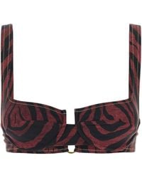 Reina Olga - Printed Stretch Nylon Brigitte Bikini Top - Lyst