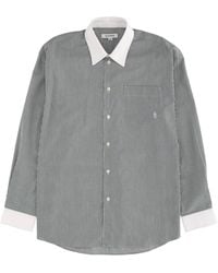 SPORTY&RICH - Logo Striped Shirt - Lyst