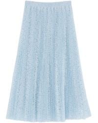 Ermanno Scervino - Embroidered Long Skirt - Lyst