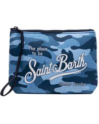 Mc2 Saint Barth - Pochette Aline In Scuba Con Stampa Camouflage - Lyst