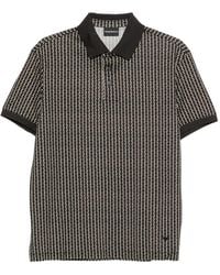 Emporio Armani - Cotton Blend Polo Shirt - Lyst