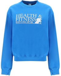 Sporty & Rich - Sportliches und reichhaltiges Fitness Motion-Sweatshirt mit Rundhalsausschnitt - Lyst