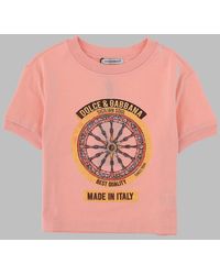 Dolce & Gabbana - T Shirt Manica Corta Con Stampa - Lyst