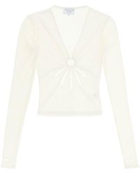 Collina Strada - 'flower' Top With Cut Outs - Lyst