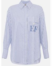 Elisabetta Franchi - Gestreept Shirt - Lyst