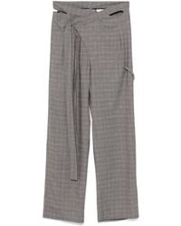 OTTOLINGER - Wool Blend Wrap Trousers - Lyst