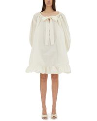 Patou - Round Neck Mini Dress - Lyst