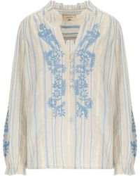 PAHIESA FORMENTERA - Ecru And Light Blouse - Lyst