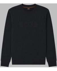 BOSS - Felpa "We_Logo" Relaxed Fit - Lyst