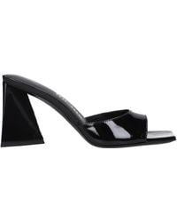 The Attico - Die Penthouse Sandals Mini Devon Frau malen schwarz - Lyst