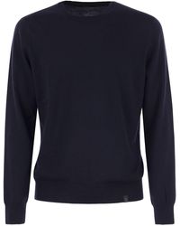Fay - Woll Crew Neck Pullover - Lyst